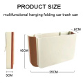 Kitchen Waste Storage Hanging Dustbin Collapsible Car Trash Bin Organizer Waterproof Foldable Car Garbage Can